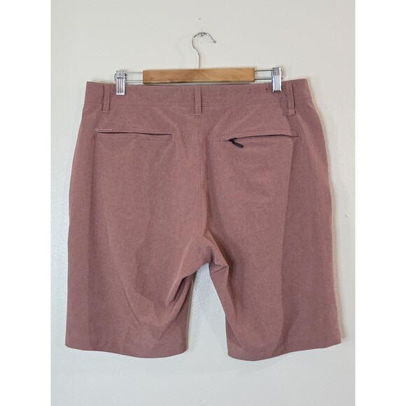7 Diamonds Aeroplane Performance Shorts Mens Size 35 Red Heathered Board - Picture 7 of 10